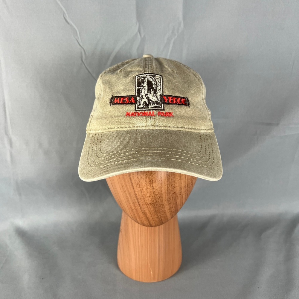 Otto Mesa Verde National Park Hat Khaki Embroidered Cliff Dwellings Dad Cap